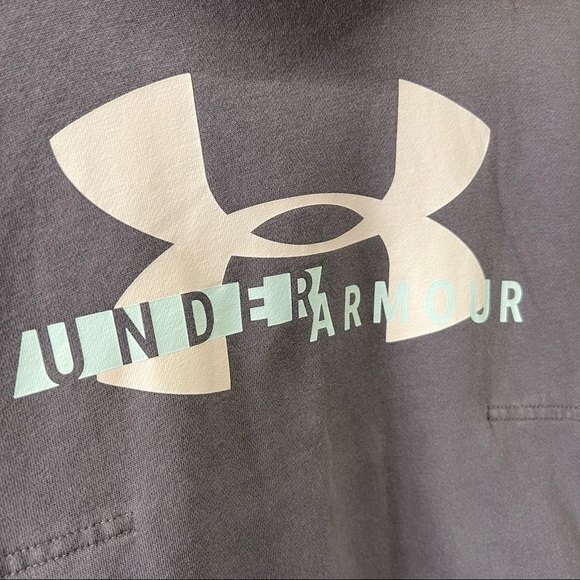 Under Armour women's small loose fit hooded sweatshirt hoodie slit pockets - Picture 2 of 5